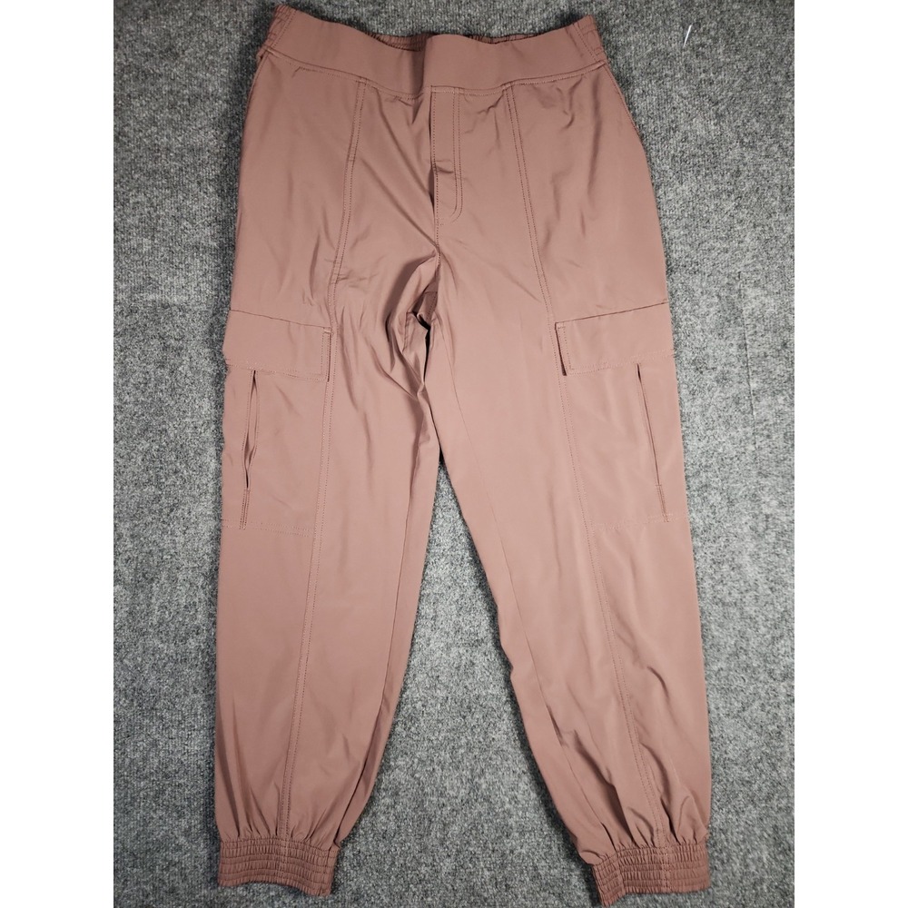 Athleta Women Chelsea Utility Joggers Mineral Brown Cargo Pants Hike 10